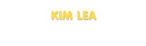 Der Vorname Kim Lea